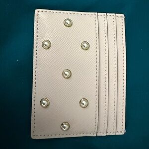 Kate Spade Cream Studded Card Holder